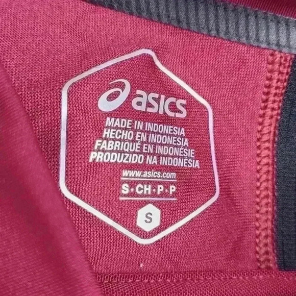 Asics URBAN RACER‎ JACKET Womens Size Small Cranberry - Picture 11 of 12
